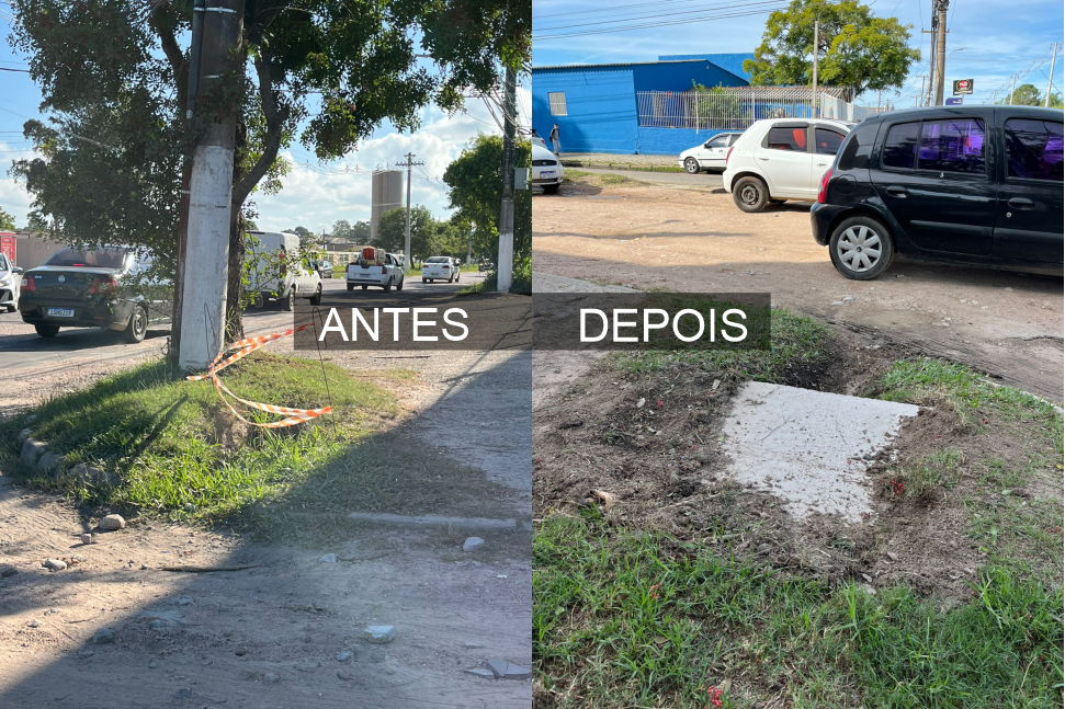 Tampas dos bueiros da Av. São Jorge com a Av. 25 de Julho foram colocadas no lugar