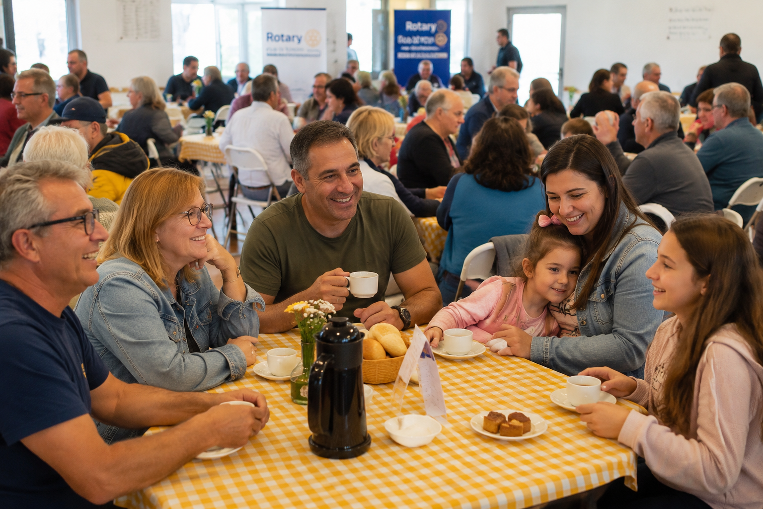 CAFÉ E BINGO INTEGRAÇÃO ENTRE OS ROTARYS CLUBS DE PELOTAS NORTE E TRÊS VENDAS