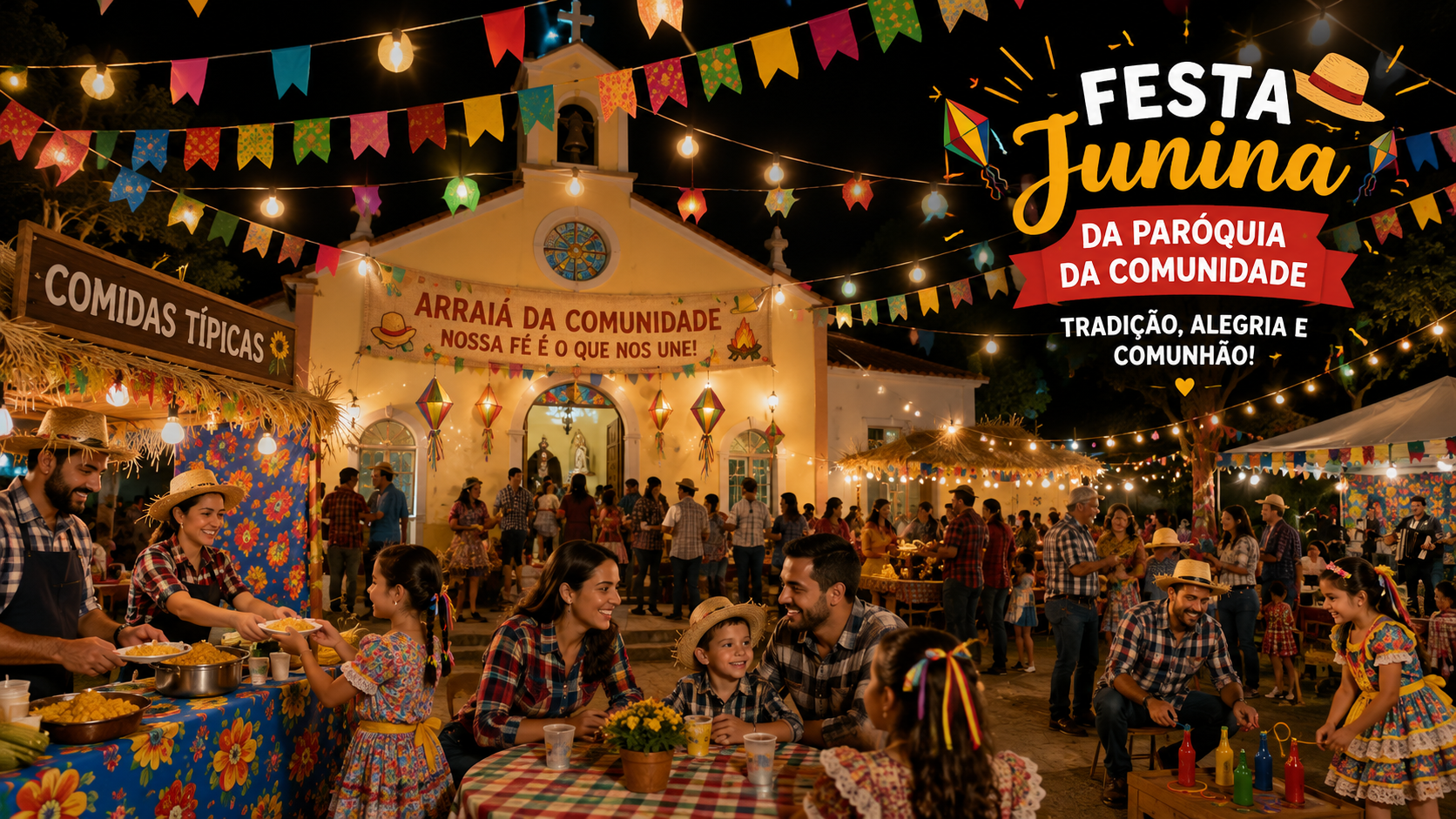 🎉 ARRAIÁ DE SANTA TERESINHA PROMETE UMA TARDE DE FÉ, ALEGRIA E TRADIÇÃO EM PELOTAS