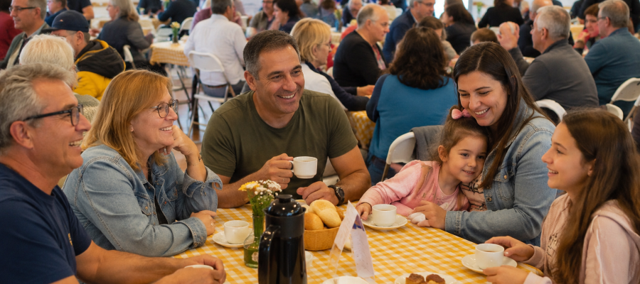 CAFÉ E BINGO INTEGRAÇÃO ENTRE OS ROTARYS CLUBS DE PELOTAS NORTE E TRÊS VENDAS