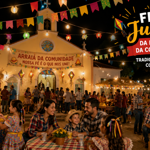 🎉 ARRAIÁ DE SANTA TERESINHA PROMETE UMA TARDE DE FÉ, ALEGRIA E TRADIÇÃO EM PELOTAS