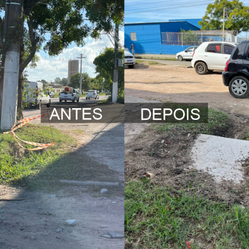 Tampas dos bueiros da Av. São Jorge com a Av. 25 de Julho foram colocadas no lugar